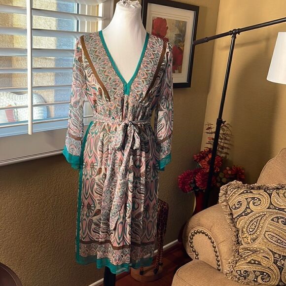 Nicole by Nicole Miller Silk Dress, SZ 8 - Picture 1 of 8